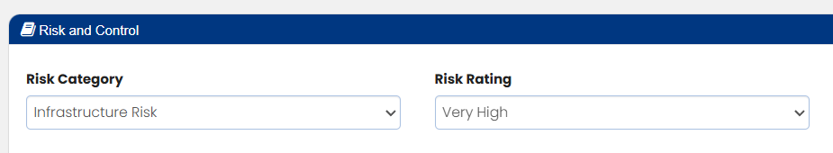 Link action to risk and control